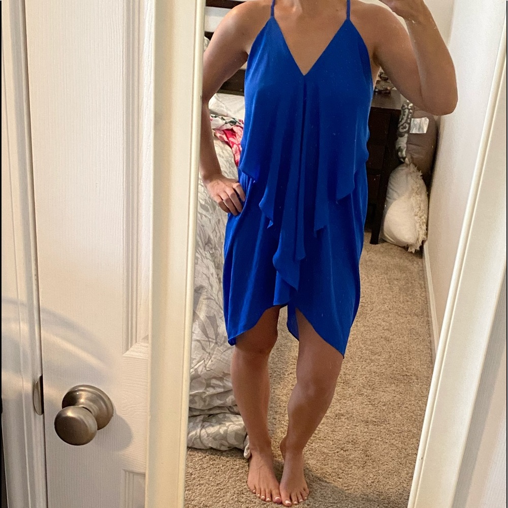 royal blue wedding guest dress